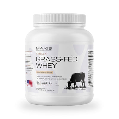 Grass-Fed Whey Protein (Vanilla), 2 lb / 37 Servings