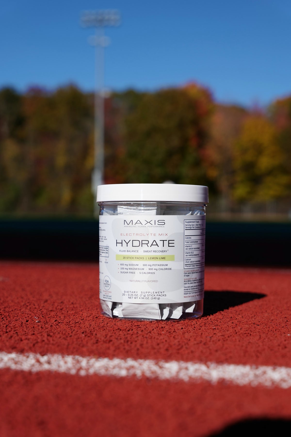 Hydrate Electrolytes photographed at a stadium